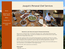 Tablet Screenshot of personalchefjauquin.com